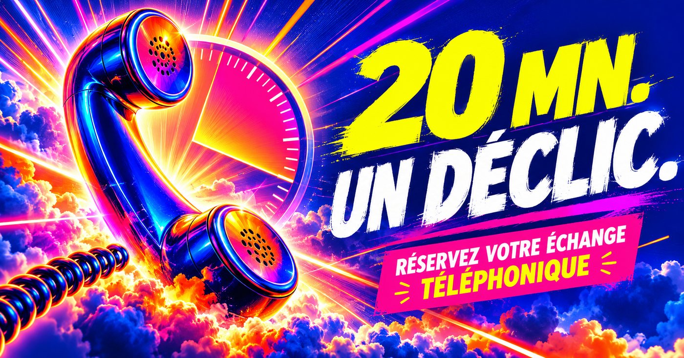 20 minutes, un déclic : réservez votre échange téléphonique